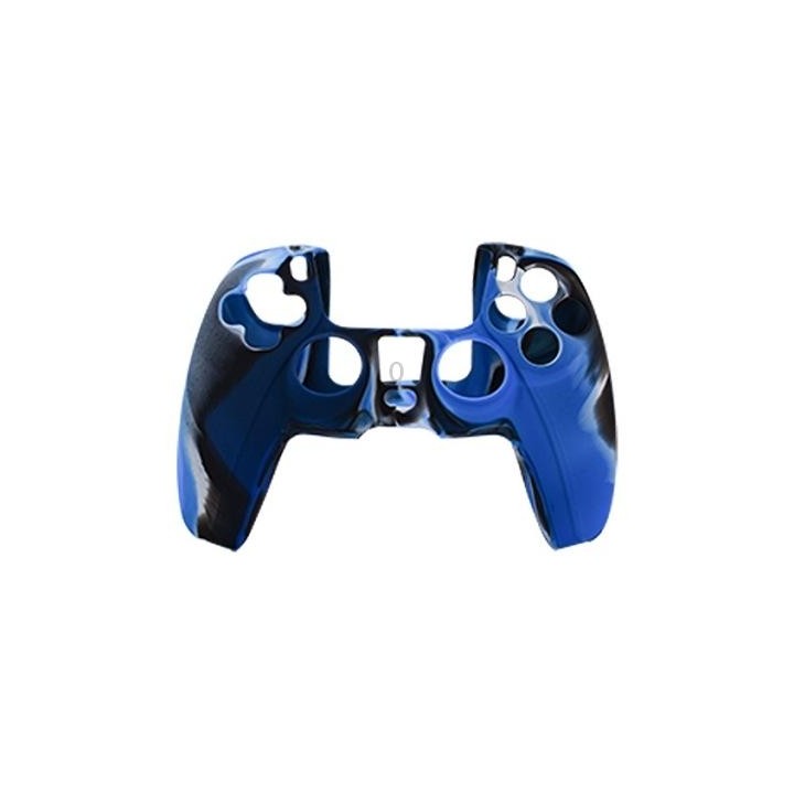 For PS5 Controller Silicone Case Protective Cover, Product color: Camouflage Blue