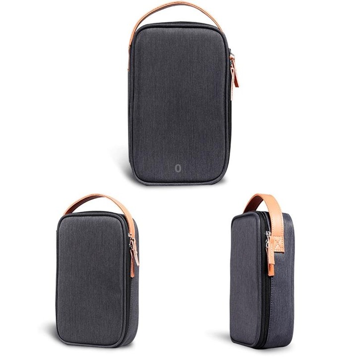 Power Data Cable Storage Bag Digital Mobile Hard Disk Protective Cover , Size: Small (Gray)