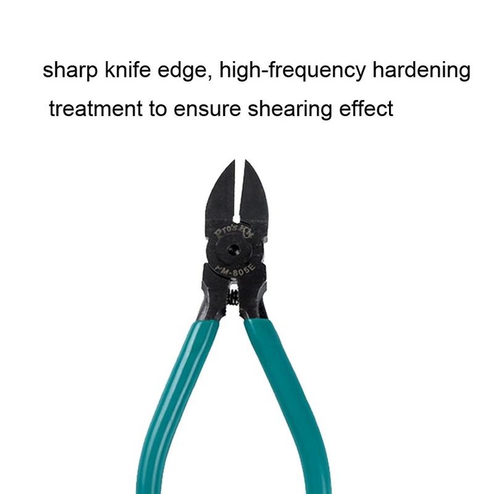 ProsKit PM-805E Thin Knife Water Nose Pliers 5 Inch Angled Nose Pliers(Green)