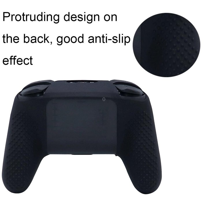 For Nintendo Switch Pro Game Handle Soft Shock Absorbing Silicone Protective Sleeve(Red)