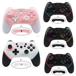 For Nintendo Switch Pro Wireless Bluetooth Handle with Macro Programming & Somatosensory Wake-up(Purple Orange)