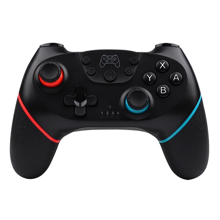 For Nintendo Switch Pro Wireless Bluetooth Handle with Macro Programming & Somatosensory Wake-up(Black Red Blue)