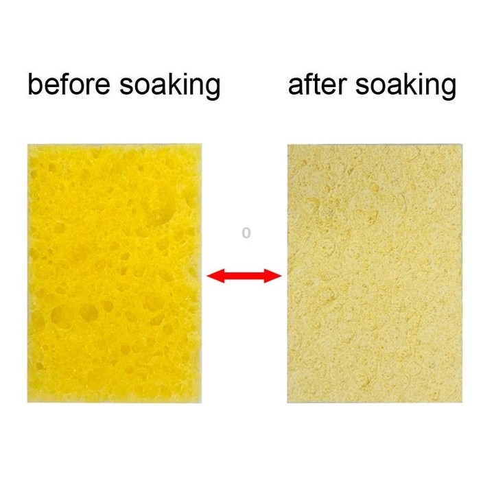 20pcs Remove Tin Solder Bubble Sponge Phone Repair Soldering Iron Cleaning Sponge(Pink)