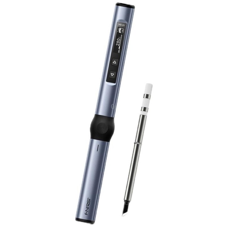 FNIRSI HS-01 Smart Soldering Iron Digital Display Portable Mini Soldering Station(Blue KR)