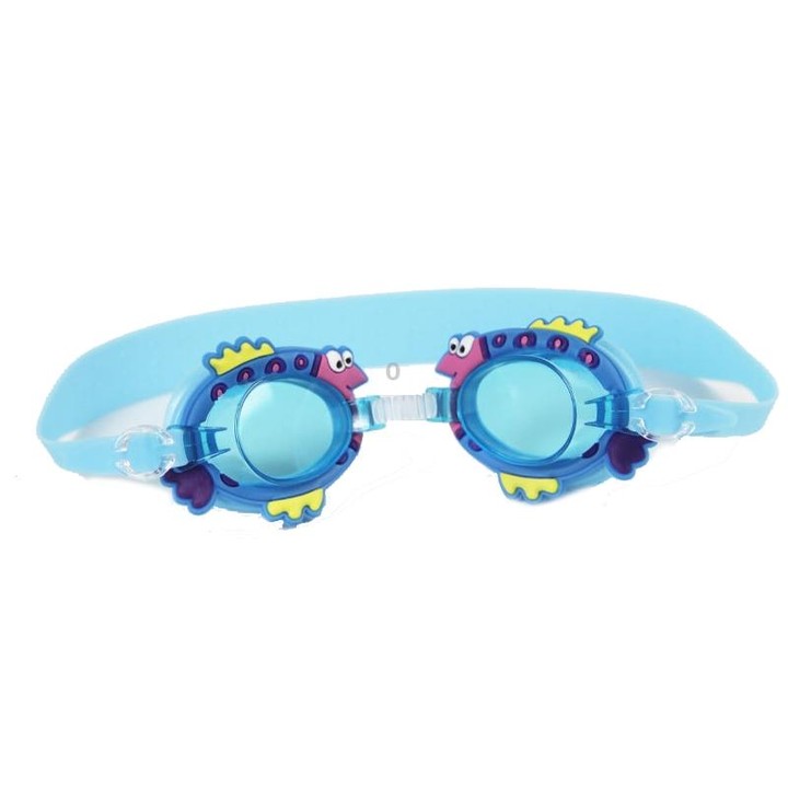 Cartoon Children Swimming Goggles Baby Waterproof Anti-fog High-definition Swimming Goggles(Lake Blue Fish)