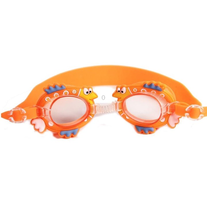 Cartoon Children Swimming Goggles Baby Waterproof Anti-fog High-definition Swimming Goggles(Orange Fish)