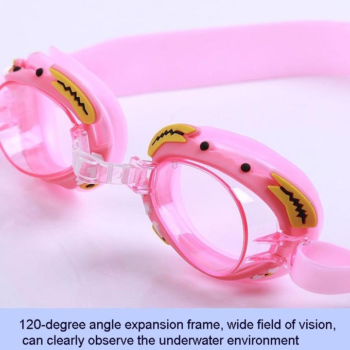 Cartoon Children Swimming Goggles Baby Waterproof Anti-fog High-definition Swimming Goggles(Orange Fish)