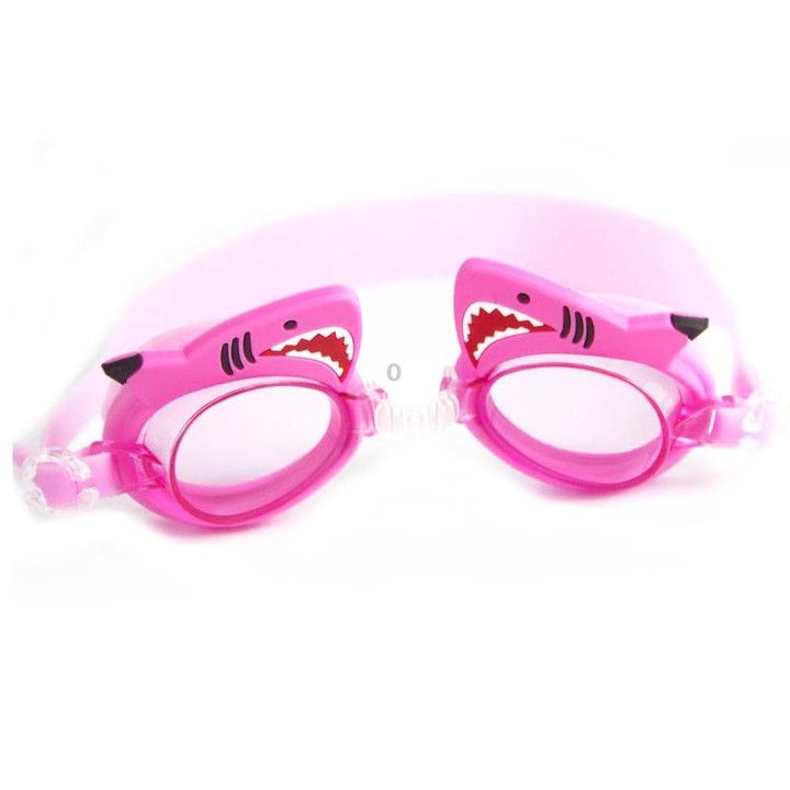 Cartoon Children Swimming Goggles Baby Waterproof Anti-fog High-definition Swimming Goggles(Pink Shark)