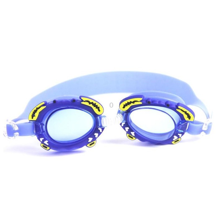 Cartoon Children Swimming Goggles Baby Waterproof Anti-fog High-definition Swimming Goggles(Blue Crab)