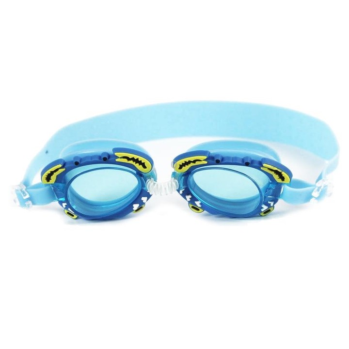 Cartoon Children Swimming Goggles Baby Waterproof Anti-fog High-definition Swimming Goggles(Lake Blue Crab)