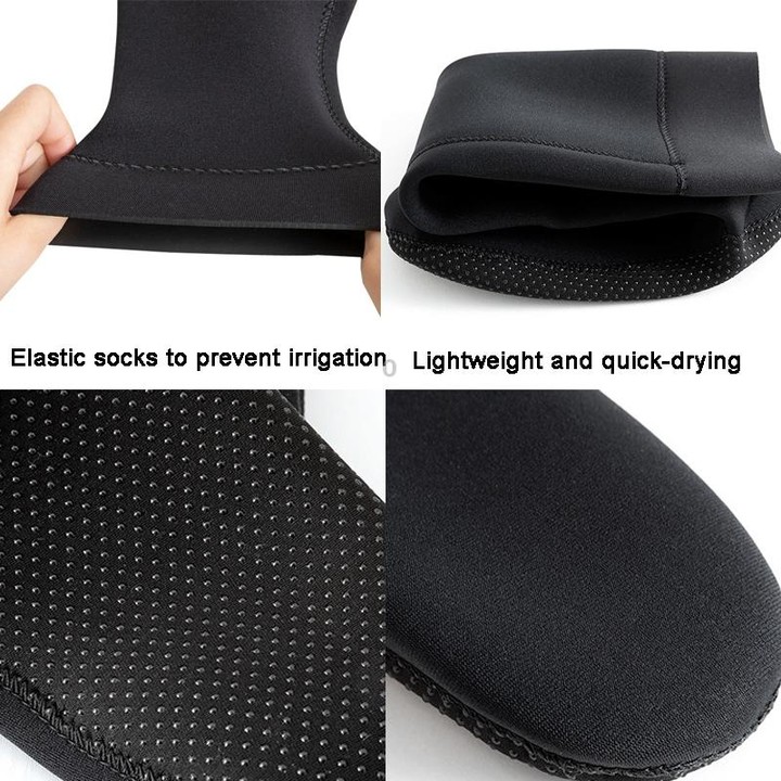 3mm Diving Socks Swimming Warm Deep Diving Waterproof Long Tube Beach Socks, Size: L