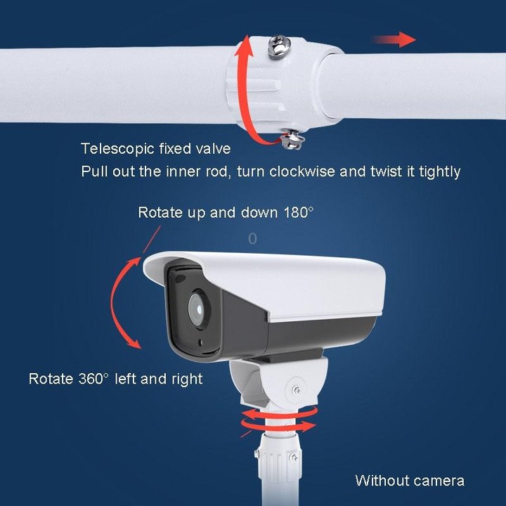 60-120cm Telescopic I-Type Monitoring Bracket Hanging Closed-Circuit Aluminum Alloy Bracket