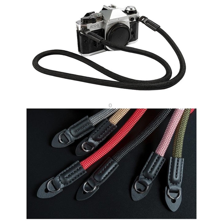 Climbing Rope Camera Wrist Strap SLR Camera Wear-resistant Bracelet(Black)