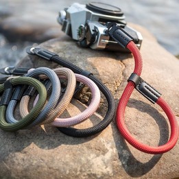 Climbing Rope Camera Wrist Strap SLR Camera Wear-resistant Bracelet(Rose Gold)