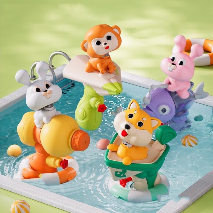 TY018 Summer Mini Cute Children Playing Water Spray Toys(Fishing Rabbit)