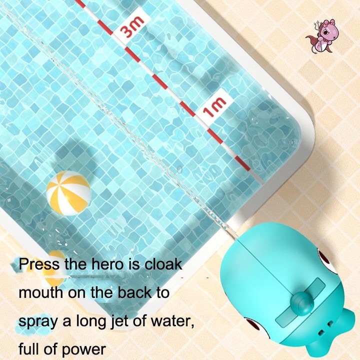 Children Sprayer Toy Cartoon Dinosaur Outdoor Beach Swimming Pool Playing Toys(Yellow Duck)