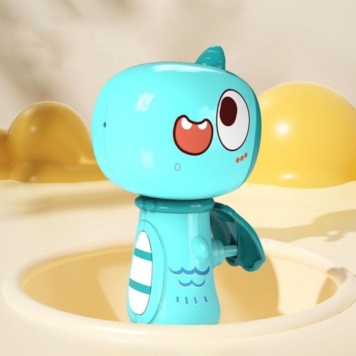 Children Sprayer Toy Cartoon Dinosaur Outdoor Beach Swimming Pool Playing Toys(Blue Dragon)