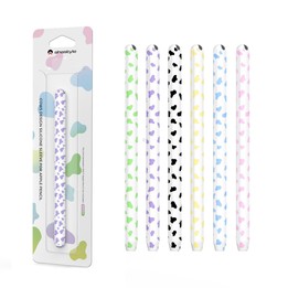 For Apple Pencil 2 AhaStyle PT65CW Silicone Pen Case Milk Cow Patterned Stylus Case(Yellow)