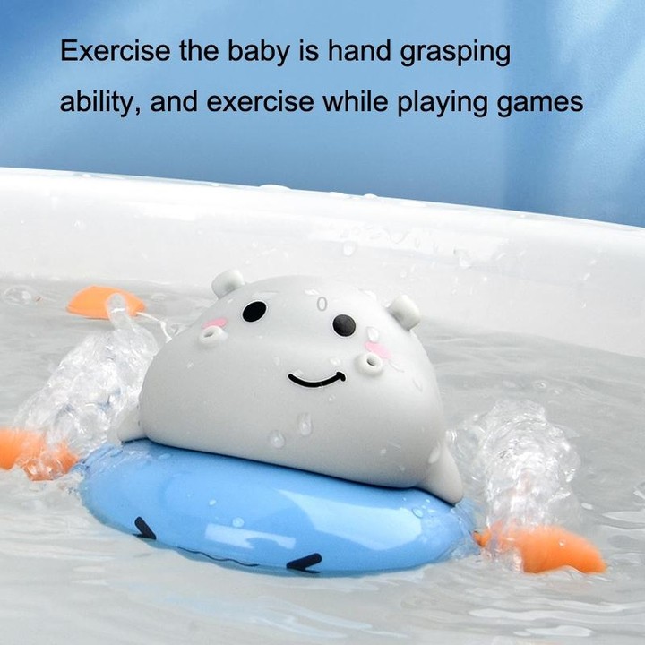 YB889 Children Chain-up Bath Toy Bathroom Swimming Cute Fun Pull String Play Water Toy(Little Pig)