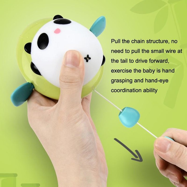 YB889 Children Chain-up Bath Toy Bathroom Swimming Cute Fun Pull String Play Water Toy(Little Pig)