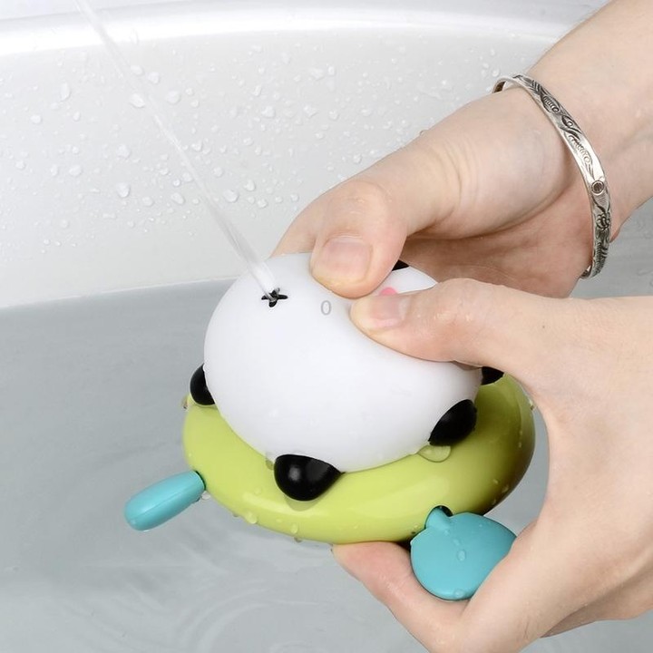 YB889 Children Chain-up Bath Toy Bathroom Swimming Cute Fun Pull String Play Water Toy(Panda)
