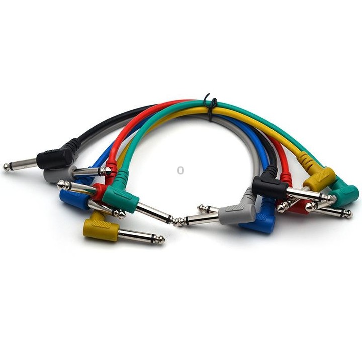 3pcs 40CM Guitar Bass Single Block Effect Device Connection Short Line, Random Color Delivery