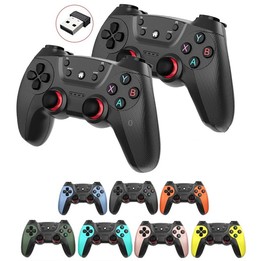 KM-029 2.4G One for Two Doubles Wireless Controller Support PC / Linux / Android / TVbox(Cangling Green)