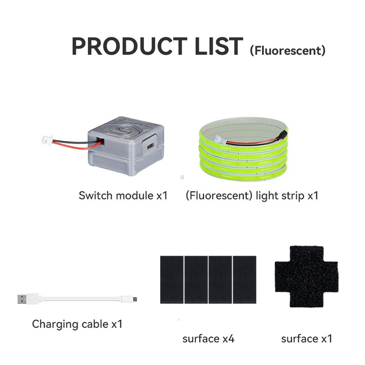 For DJI Avata RCSTQ Light-emitting Light Strip Night Flight Warning Light Strip(Fluorescent)
