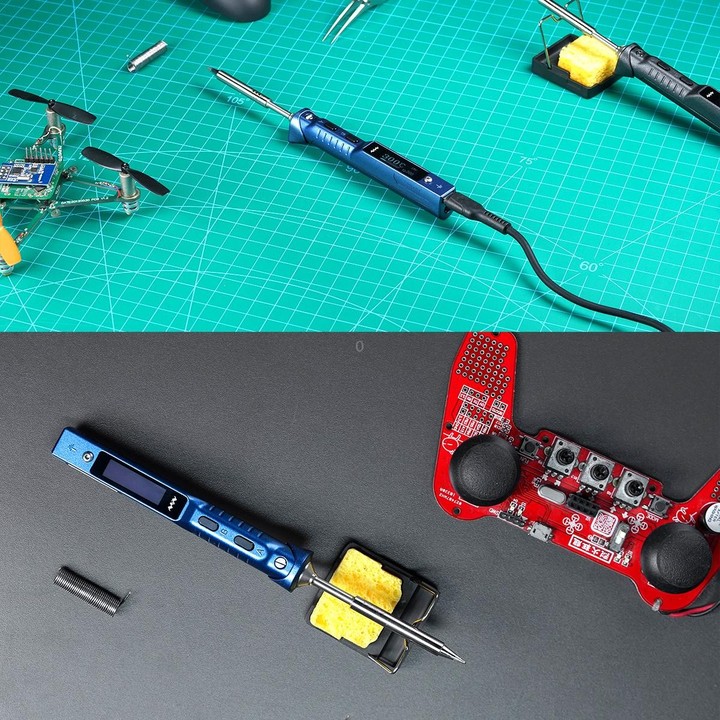 MINIWARE TS101 PD DC Soldering Iron 90W Portable Soldering Pen(With B2 Soldering Iron Head)