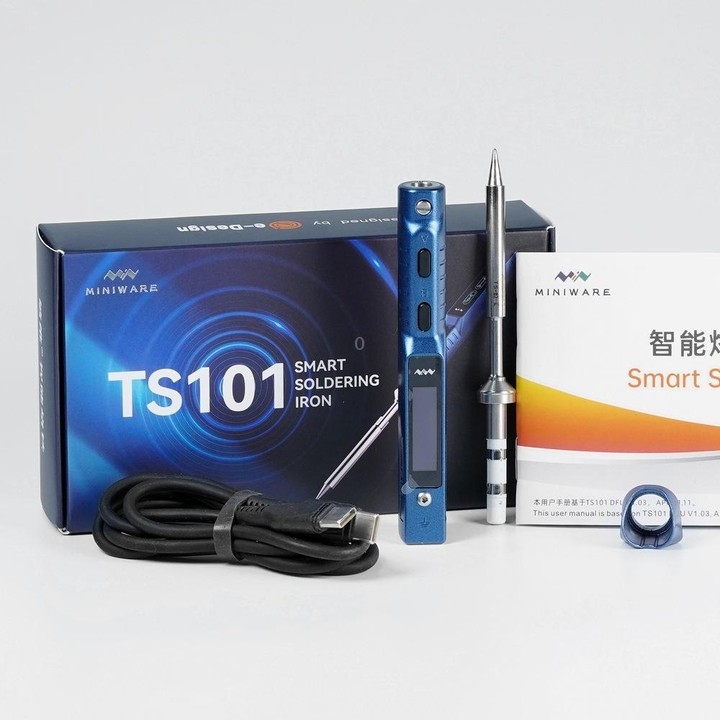 MINIWARE TS101 PD DC Soldering Iron 90W Portable Soldering Pen(With C4 Soldering Iron Head)