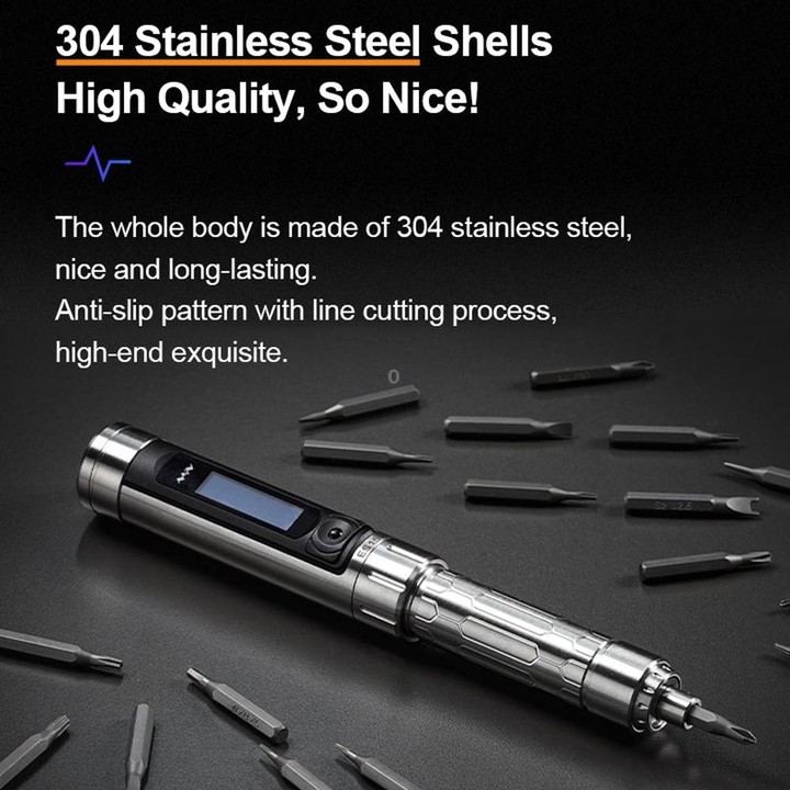 MINIWARE ES15 Electric Screwdriver Repair Tool Dismantling Screw Batch