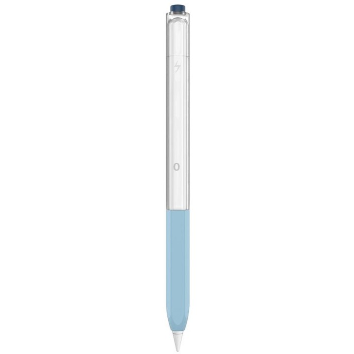 For Apple Pencil 2 AhaStyle PT-LC05 Jelly Style Translucent Silicone Protective Pen Case(Blue)