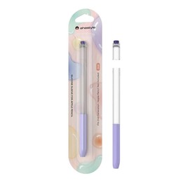 For Apple Pencil 2 AhaStyle PT-LC05 Jelly Style Translucent Silicone Protective Pen Case(Matcha Color)
