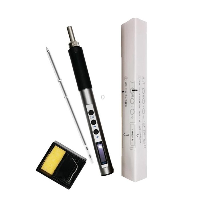 T12-K PTS100 Intelligent Portable Digital Display Small Constant Temperature Repair Soldering Iron PD65W Powered Mini Soldering