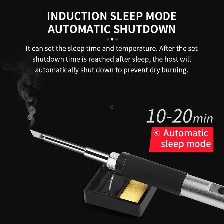 T12-K PTS100 Intelligent Portable Digital Display Small Constant Temperature Repair Soldering Iron PD65W Powered Mini Soldering