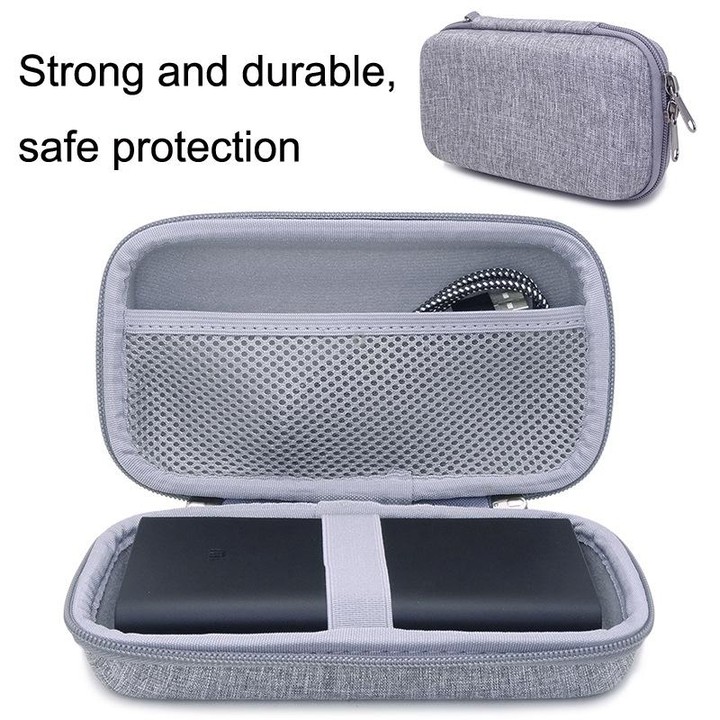 GH1305 Small Mobile Power Storage Bag EVA Digital Accessories Finishing Box Earphone Data Cable Bag