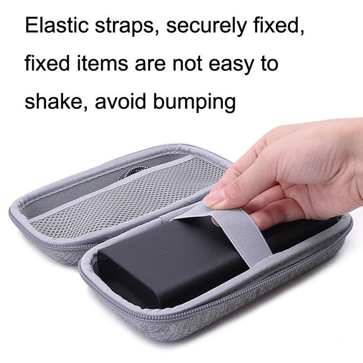 GH1306 Large Mobile Power Storage Bag EVA Digital Accessories Finishing Box Earphone Data Cable Bag