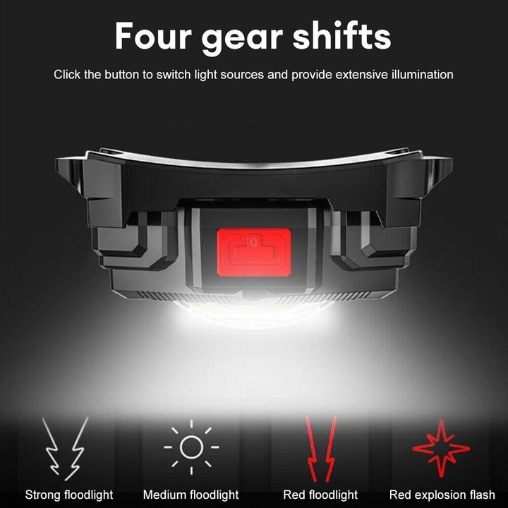 3 in 1 Mini Flashlight Wrist Light Headlight Waist Bag Light