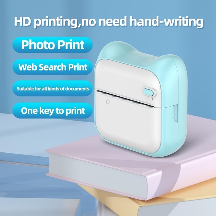 A31 Bluetooth Handheld Portable Self-adhesive Thermal Printer, Color: Pink