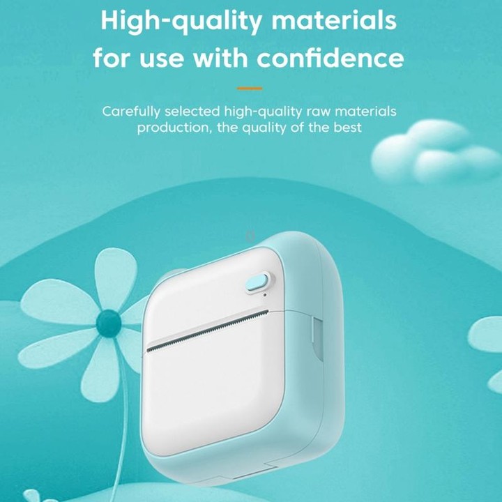 A31 Bluetooth Handheld Portable Self-adhesive Thermal Printer, Color: Pink+3 Rolls Colored Paper