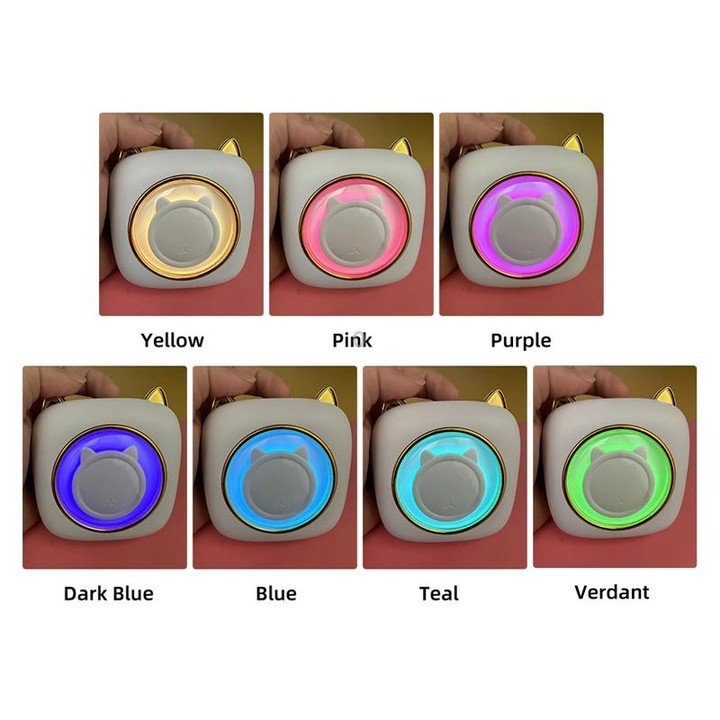 C23 Seven Colors Atmosphere Breathing Light Wireless Thermal Printer, Color: Blue Standard