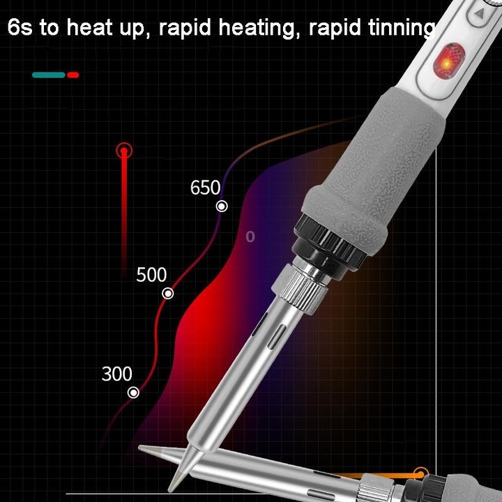 1pc 100W 220V High-power Electric Soldering Iron Adjustable Temperature Soldering Tool CN Plug