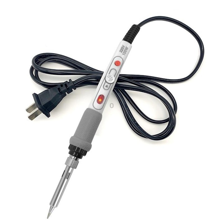 1pc 100W 220V High-power Electric Soldering Iron Adjustable Temperature Soldering Tool CN Plug