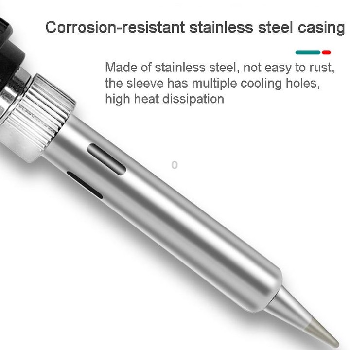 2pcs Set 1 100W 220V High-power Electric Soldering Iron Adjustable Temperature Soldering Tool CN Plug