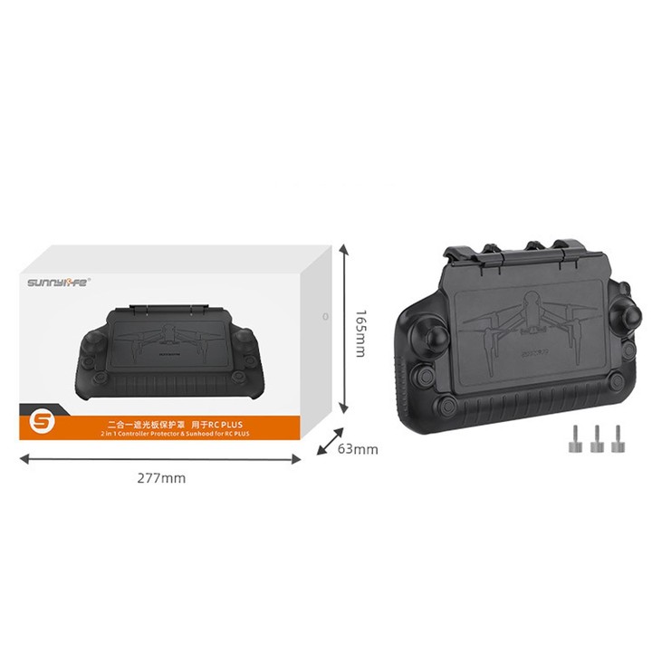 Sunnylife YK570 For DJI RC Plus Remote Control Protective Hood Plate Protective Cover(Black)