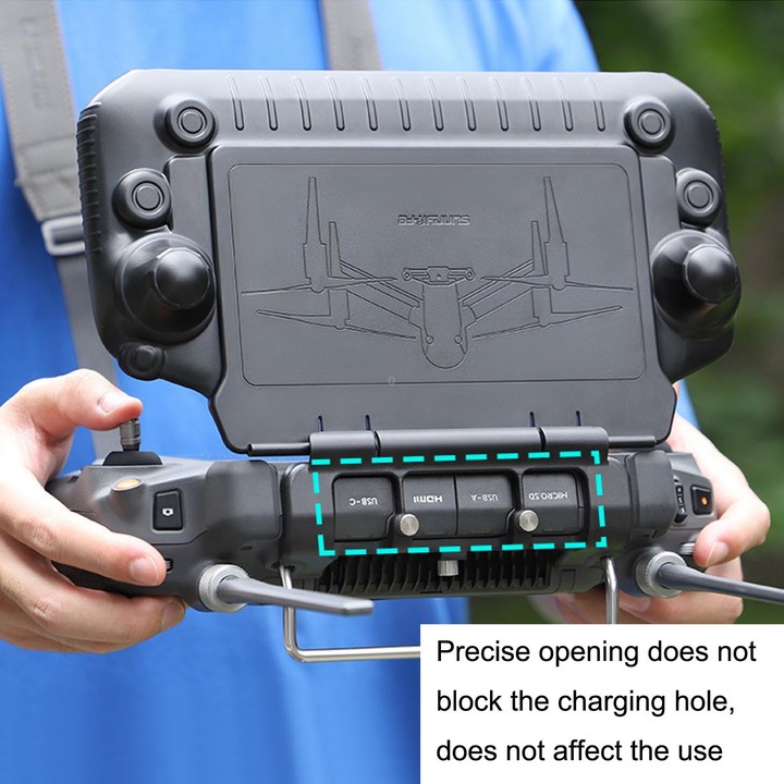 Sunnylife YK570 For DJI RC Plus Remote Control Protective Hood Plate Protective Cover(Black)
