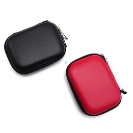 GH1803 EVA Data Cable U Disk Key Coin Wallet Mini Earphone Storage Box(Red)