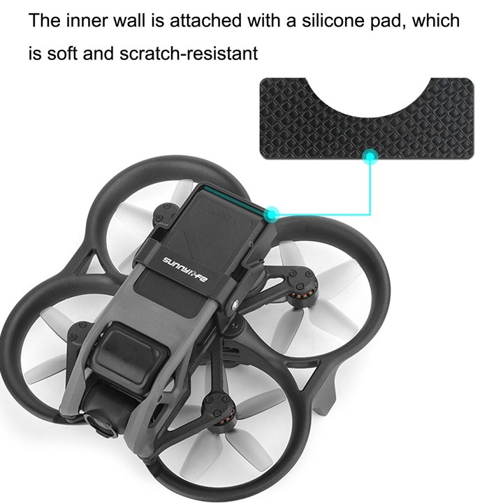 Sunnylife AT-DC503 For DJI Avata Battery Anti-Release Buckle Anti-Loose Falling Folding Buckle(Black)