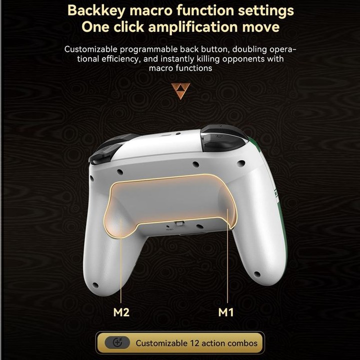 Wireless Bluetooth Somatosensory Vibration Gamepad for Nintendo Switch/Switch PRO, Color: Black