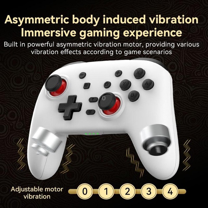 Wireless Bluetooth Somatosensory Vibration Gamepad For Nintendo Switch/Switch PRO(S07 Black)